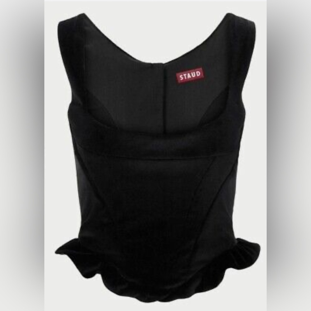 STAUD LORELAI TOP | BLACK | S  | CORSET | 4